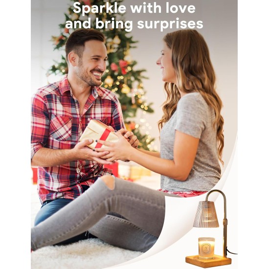 Candle Warmer Lamp with Timer, Dimmable Candle Warmer for Home Decor, Birthday Gifts for Women, Adjustable Height Wax Melt Warmer with 2 Bulbs Candle Warmer Lamp with Timer, Dimmable Candle Warmer for Home Decor, Birthday Gifts for Women, Adjustable Height Wax Melt Warmer with 2 Bulbs