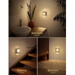 DORESshop LED Night Light, Night Lights Plug Into Wall [2 Pack] with Dusk-to-Dawn Sensor, Dimmable Nightlights, Adjustable Brightness for Bathroom, Hallway, Bedroom,Kids Room,Stairway,Soft White