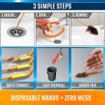 FlexiSnake Drain Weasel Sink Snake Hair Clog Remover Tool, Pipe, Bathroom, Bathtub Cleaner, 18-inch, Made in the USA, 5 Wands and Removable Handle FlexiSnake Drain Weasel Sink Snake Hair Clog Remover Tool, Pipe, Bathroom, Bathtub Cleaner, 18-inch, Made in the USA, 5 Wands and Removable Handle