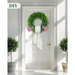 DDHS 20'' Boxwood Wreaths Front Door Artificial Spring Wreath. Wreaths for Front Door Farmhouse Wedding Green Year Round Indoor Outdoor for Summer Wreath St Patricks Day Decorations -(Hello Sign) DDHS 20'' Boxwood Wreaths Front Door Artificial Spring Wreath. Wreaths for Front Door Farmhouse Wedding Green Year Round Indoor Outdoor for Summer Wreath St Patricks Day Decorations -(Hello Sign)
