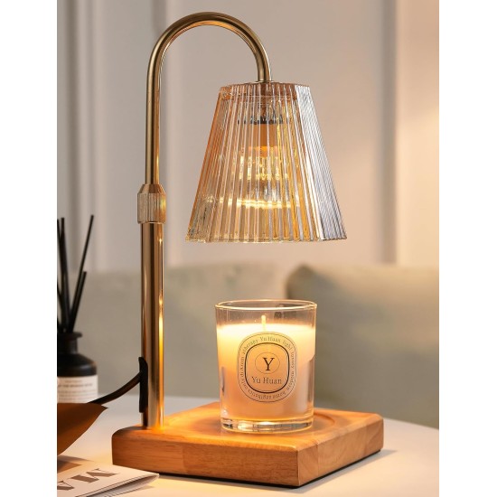 Candle Warmer Lamp with Timer, Dimmable Candle Warmer for Home Decor, Birthday Gifts for Women, Adjustable Height Wax Melt Warmer with 2 Bulbs Candle Warmer Lamp with Timer, Dimmable Candle Warmer for Home Decor, Birthday Gifts for Women, Adjustable Height Wax Melt Warmer with 2 Bulbs