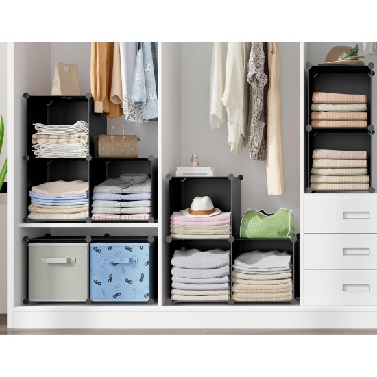 6-Cube Storage Organizer, Closet Organizer Storage Cabinet Shelf Bookcase Bookshelf with Metal Hammer, Storage Cubes Organizer Cabinet for Kids, Closet, Bedroom, Bathroom(11.8x11.8x11.8 inch)Black 6-Cube Storage Organizer, Closet Organizer Storage Cabinet Shelf Bookcase Bookshelf with Metal Hammer, Storage Cubes Organizer Cabinet for Kids, Closet, Bedroom, Bathroom(11.8x11.8x11.8 inch)Black