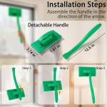 MyLifeUNIT Mesh Screen Cleaner, Detachable Window Screen Cleaning Brush Washing Tool, Windows Screen Cleaner with Wet and Dry Dual-Use