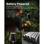 KDG 2 Pack Cordless Table Lamp, Portable LED Desk Lamps, 5000mAh Battery Operated, 3 Color Stepless Dimming Up, for Restaurant, Bedroom, Outdoor Camping, Coffee Shop, Night Light, Rechargeable (Black)