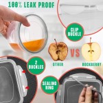 RockBerry 50 Pcs Large Food Storage Containers with Lids Airtight-85 OZ to small Containers-Total 526OZ Stackable Kitchen Set -BPA Free Leak proof containers- Freezer Microwave safe RockBerry 50 Pcs Large Food Storage Containers with Lids Airtight-85 OZ to small Containers-Total 526OZ Stackable Kitchen Set -BPA Free Leak proof containers- Freezer Microwave safe