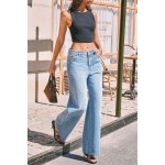 Cicy Bell Womens Wide Leg Baggy Jeans High Waisted Boyfriend Loose Denim Pants with Pockets