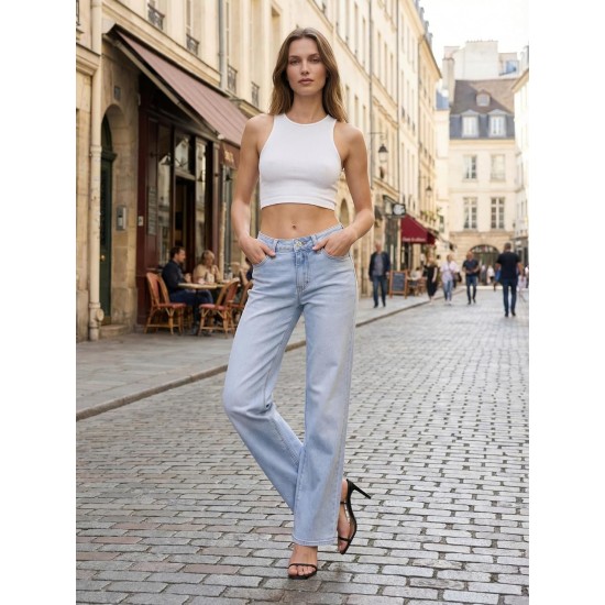 Shaping Wide Leg Baggy Jeans for Women Stretchy Mid Low Waisted Butts Lifting Cute Jeans Trendy BBL Distressed Jean Shaping Wide Leg Baggy Jeans for Women Stretchy Mid Low Waisted Butts Lifting Cute Jeans Trendy BBL Distressed Jean