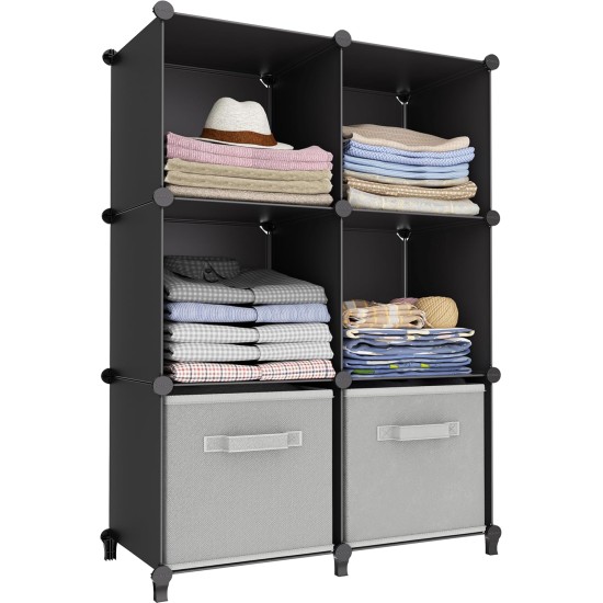 6-Cube Storage Organizer, Closet Organizer Storage Cabinet Shelf Bookcase Bookshelf with Metal Hammer, Storage Cubes Organizer Cabinet for Kids, Closet, Bedroom, Bathroom(11.8x11.8x11.8 inch)Black 6-Cube Storage Organizer, Closet Organizer Storage Cabinet Shelf Bookcase Bookshelf with Metal Hammer, Storage Cubes Organizer Cabinet for Kids, Closet, Bedroom, Bathroom(11.8x11.8x11.8 inch)Black