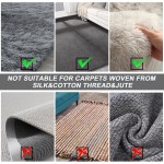 B-Land Carpet Rake for Pet Hair Removal, Reusable Pet Hair Remover with 60” Adjustable Long Handle, Carpet Scraper Dog Cat Hair Remover Tool for Rugs, Mats