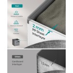 SONGMICS Storage Cubes, 13 x 13 x 13 Inches Non-Woven Fabric Bins with Double Handles, Set of 8, Closet Organizers for Shelves, Foldable, for Clothes, Cattail Gray UROB833G01