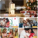 Candle Warmer Lamp with 3 Bulbs, Adjustable Height Dimmable Candle Warmer with Timer, Candle Lamp with Charming Gift Box Ribbon,Birthday Gifts for Women Mom, House Warming Gifts New Home Decor