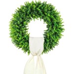 DDHS 20'' Boxwood Wreaths Front Door Artificial Spring Wreath. Wreaths for Front Door Farmhouse Wedding Green Year Round Indoor Outdoor for Summer Wreath St Patricks Day Decorations -(Hello Sign) DDHS 20'' Boxwood Wreaths Front Door Artificial Spring Wreath. Wreaths for Front Door Farmhouse Wedding Green Year Round Indoor Outdoor for Summer Wreath St Patricks Day Decorations -(Hello Sign)