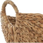 Deco 79 Seagrass Handmade Decorative and Functional Storage Basket Large Woven Basket Organizer with Ring Handles, Basket for Storage 20" x 18" x 19", Brown Deco 79 Seagrass Handmade Decorative and Functional Storage Basket Large Woven Basket Organizer with Ring Handles, Basket for Storage 20" x 18" x 19", Brown