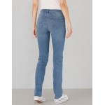 Amazon Essentials Women's Mid Rise Slim Straight Jean Amazon Essentials Women's Mid Rise Slim Straight Jean