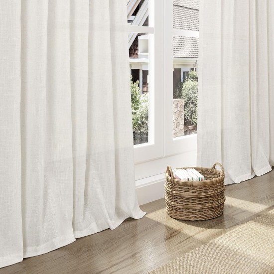 Cream Linen Back Tab Curtains 84 Inch Length for Living Room 2 Panel Set Neutral Modern Farmhouse Window Privacy Semi Sheer Linen Drapes Rustic Pinch Pleated Look Curtain Natural Ivory Colored Cream Linen Back Tab Curtains 84 Inch Length for Living Room 2 Panel Set Neutral Modern Farmhouse Window Privacy Semi Sheer Linen Drapes Rustic Pinch Pleated Look Curtain Natural Ivory Colored