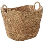 Deco 79 Seagrass Handmade Decorative and Functional Storage Basket Large Woven Basket Organizer with Ring Handles, Basket for Storage 20" x 18" x 19", Brown Deco 79 Seagrass Handmade Decorative and Functional Storage Basket Large Woven Basket Organizer with Ring Handles, Basket for Storage 20" x 18" x 19", Brown