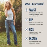 WallFlower Women's Legendary Bootcut Mid-Rise Insta Stretch Juniors Jeans (Standard and Plus), Size 0 to 24 WallFlower Women's Legendary Bootcut Mid-Rise Insta Stretch Juniors Jeans (Standard and Plus), Size 0 to 24