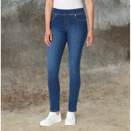 Gloria Vanderbilt Womens Amanda Pull on High Rise Jean Standard