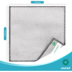 12 PCS Non Scratch Wire Dishcloth, Cleans Fast Without Scratching, Stands Up to Stuck-on Grime, Multi-Surface Safe, Wire Dishwashing Rag Cleaning Power for Everyday Jobs 7.87“ x 7.87” 12 PCS Non Scratch Wire Dishcloth, Cleans Fast Without Scratching, Stands Up to Stuck-on Grime, Multi-Surface Safe, Wire Dishwashing Rag Cleaning Power for Everyday Jobs 7.87“ x 7.87”